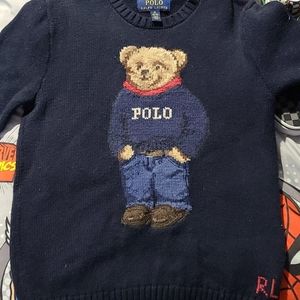 Boys Police Bear knit sweater